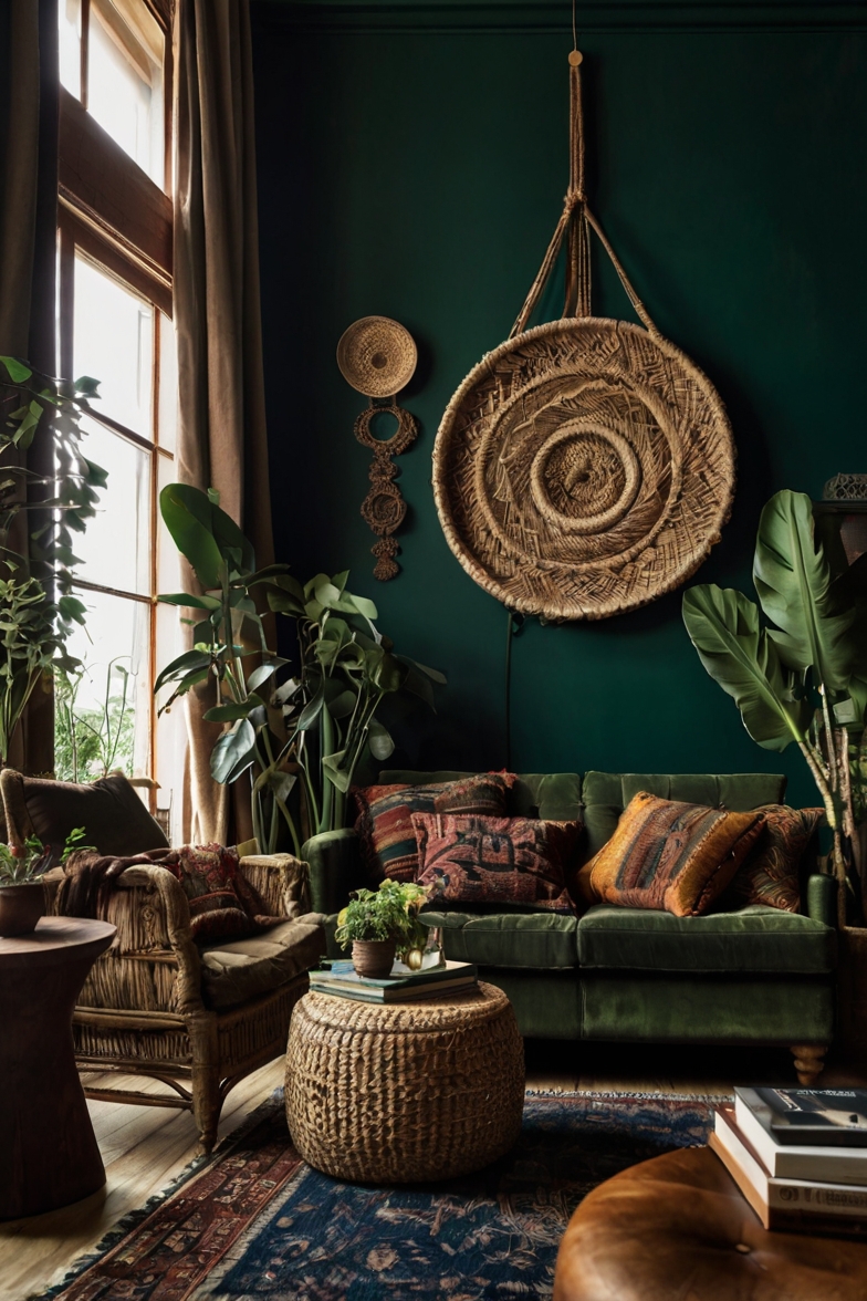 Gypsy Soul, Dark Heart: 35 Dark Boho Living Room Designs – Curated ...